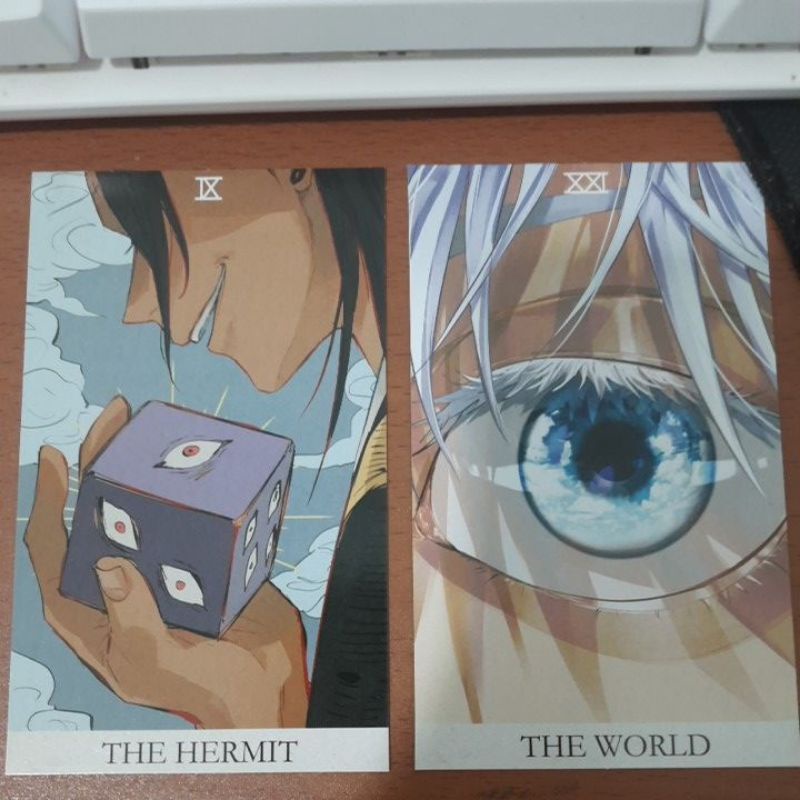 Tarot card JJK Geto & Gojo by KADEART req shopee