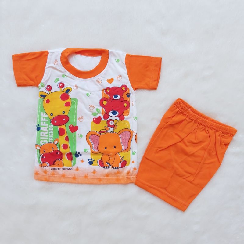 Baju Bayi Newborn Setelan Lengan Pendek Murah  [ Bunda Altaf ]