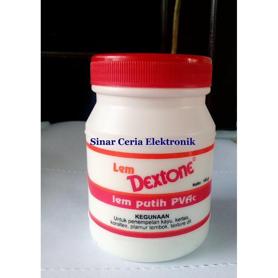 

LEM DEXTONE PUTIH/LEM PUTIH PVAc.Lem Kayu /Kertas / Koraltex / Plam sincer02 Buru Order