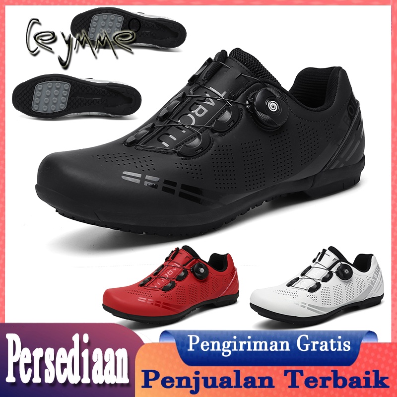 【Tersedia】Size 36-47Sepatu Sepeda Roadbike Sepatu Sepeda Non Cleat Cleat Murah Cleat Pedal Sepatu Se