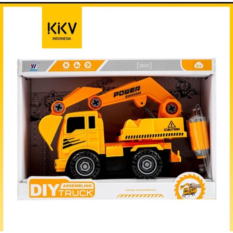 Mainan Truck Anak KKV DIY Assembling Inertia Driver Hands On Experience