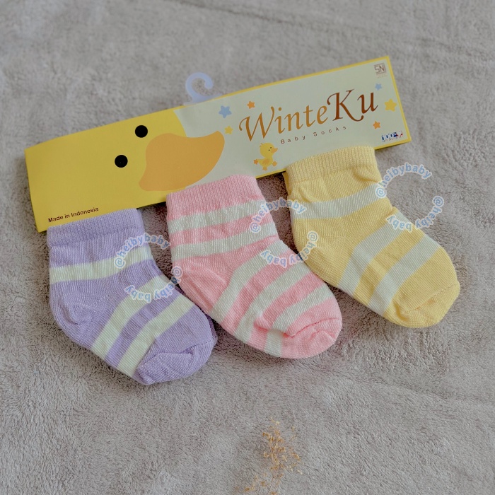 Winteku Baby Socks / Kaos Kaki Bayi / Kaos Kaki 3in1 / Kado Bayi / Kado Lahiran