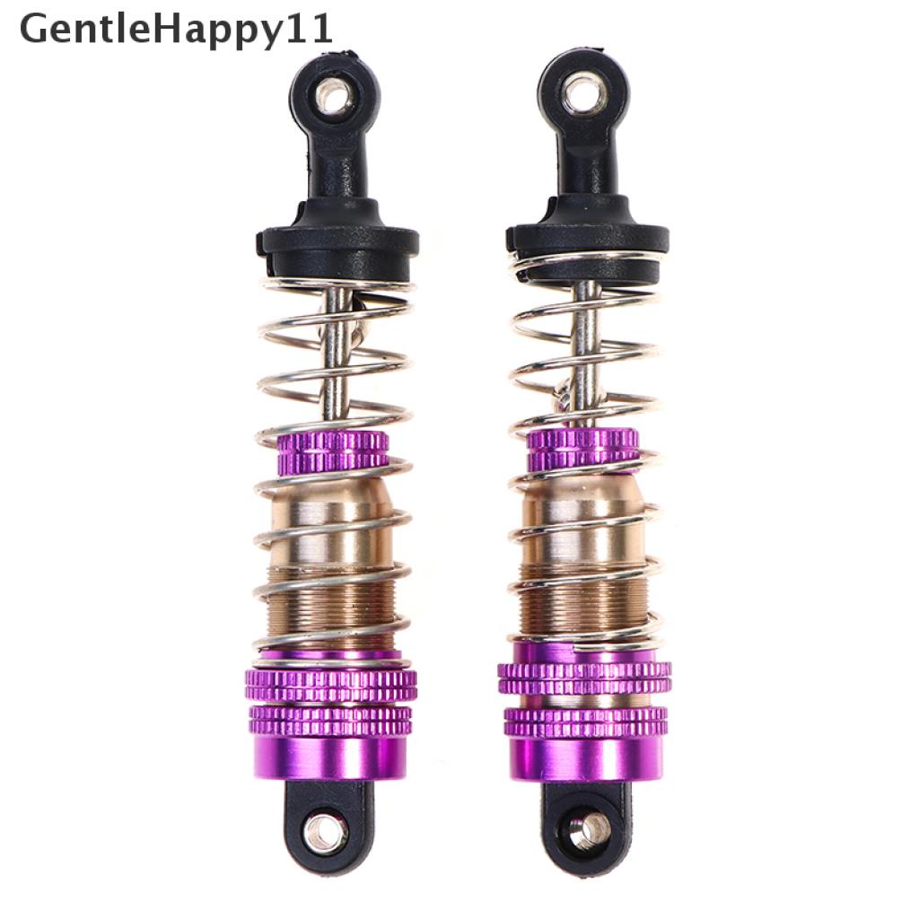 Gentlehappy 2PCs Shock Absorber Universal Depan &amp; Belakang Bahan Metal Untuk Wltoys 124019 144001 Mobil RC