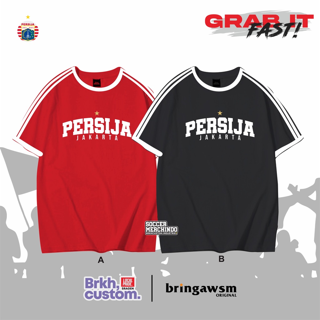 A1 KAOS THE JAK PERSIJA JAKARTA INDONESIA FOOTBALL FANS KAOS CASUAL KAOS SUPORTER KAOS BOLA KAOS DISTRO KAOS AWAYDAYS BRKHCUSTOM