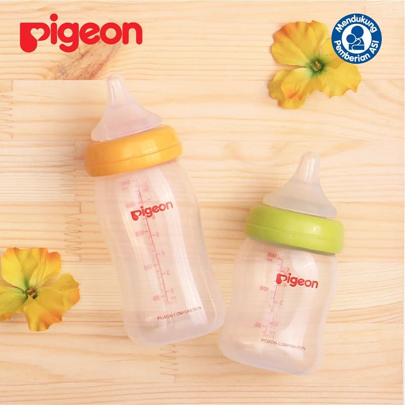 PIGEON Botol Susu PP Wide Neck P-Plus Nipple