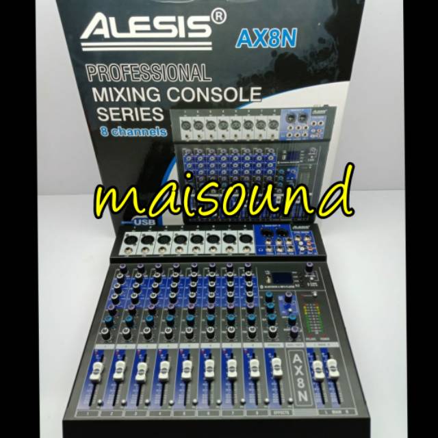 MIXER ALESIS AX8N MIXER KARAOKE ALESIS 8 CHANNEL BLUETOOTH MP3 USB