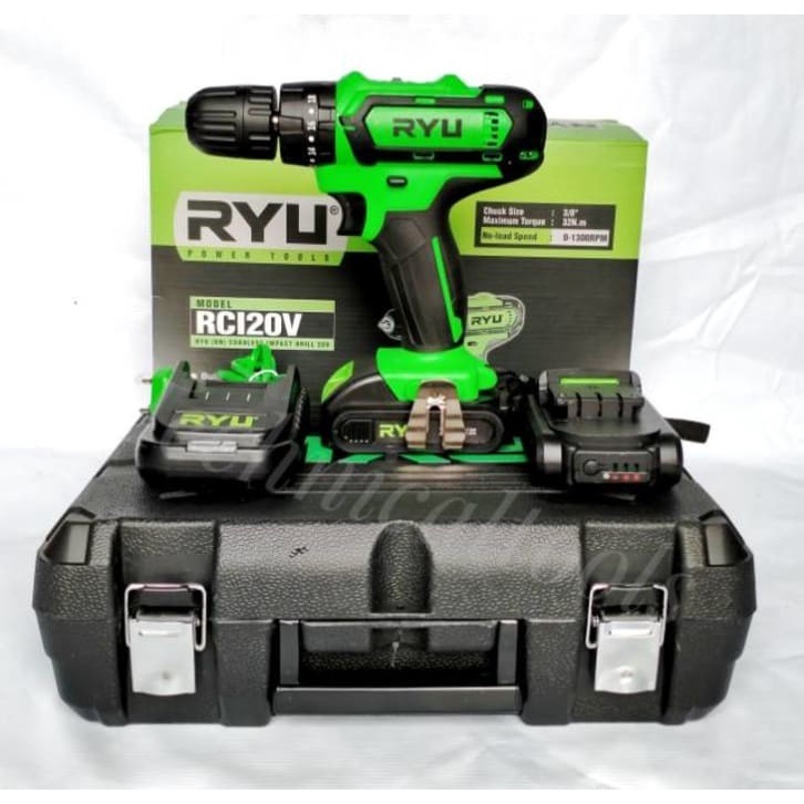 Mesin Bor Baterai RYU Cordless 20 V RCI 20 V RCI20V