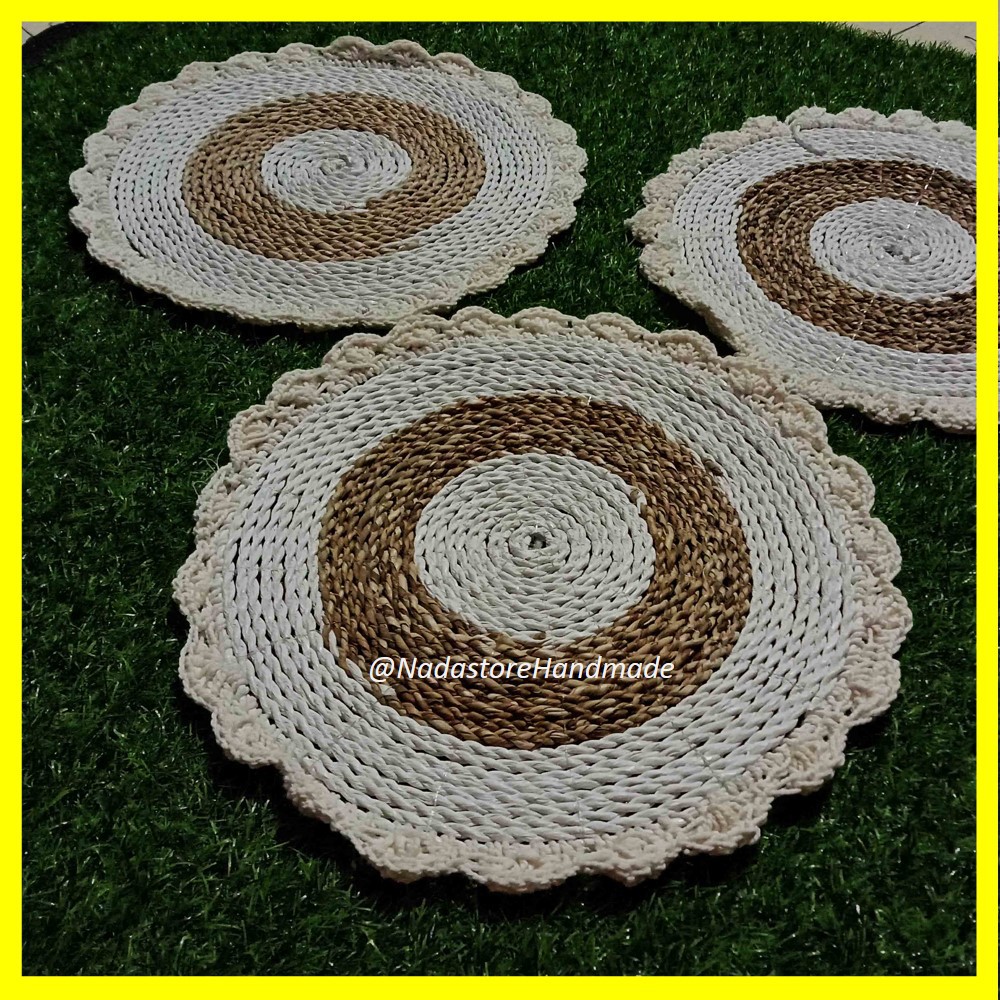 Placemat Seagrass Macrame diameter 37 cm