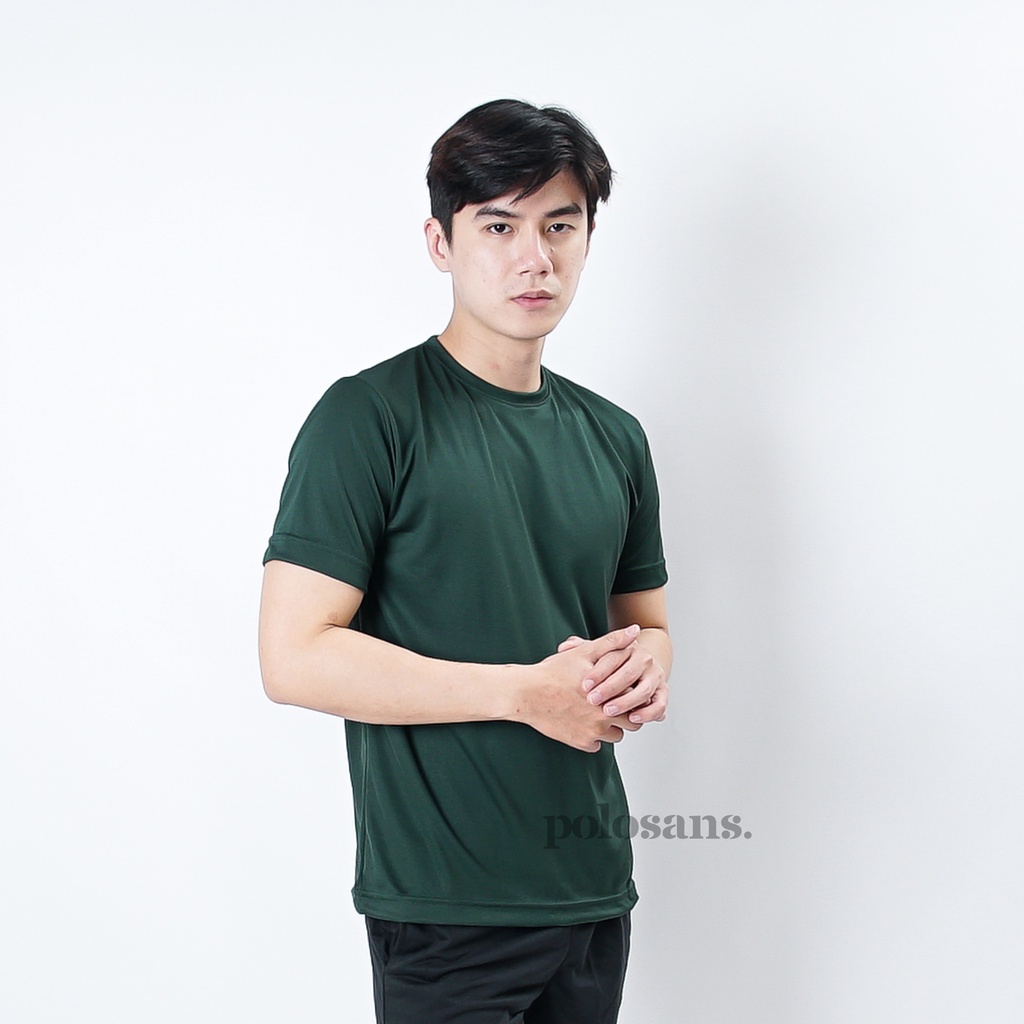 Jersey futsal dryfit polos hijau botol / kaos futsal polos / gym / running