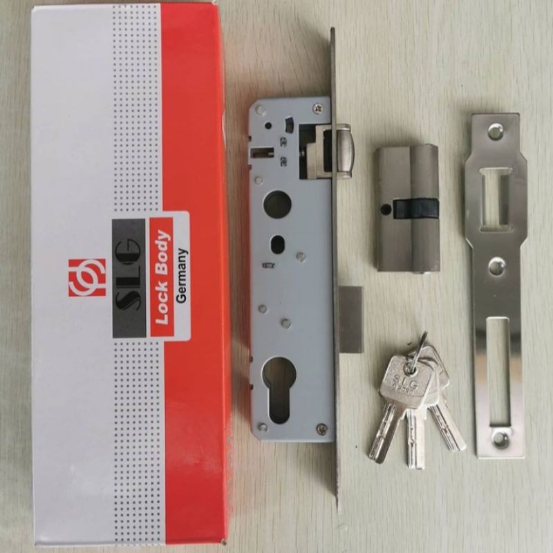 Body kunci pintu aluminium roller Slg / body kunci pelor aluminium