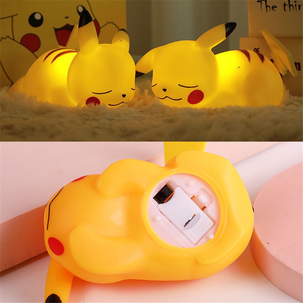 Lampu Malam Led Bentuk Pikachu Untuk Dekorasi Kamar Tidur / Ruang Tamu