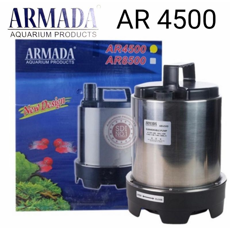 pompa celup air aquarium armada ar 4500 stainless