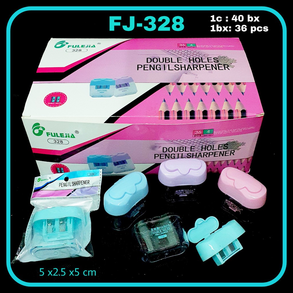 

ILP Peruncing FJ-328 2 lubang / Serutan Pensil / Rautan