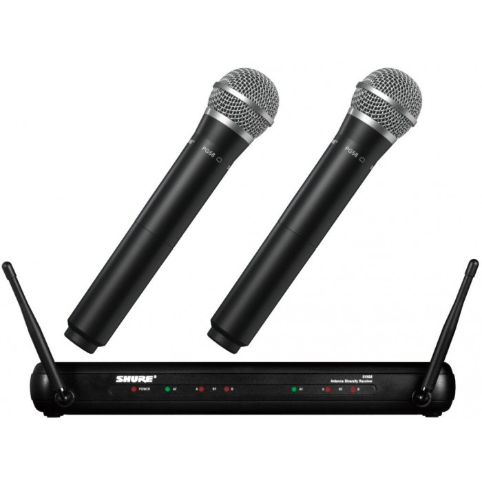 Mic Wireless Shure SVX288/PG58 Shure SVX 288/PG 58 Shure SVX288 PG58 Original