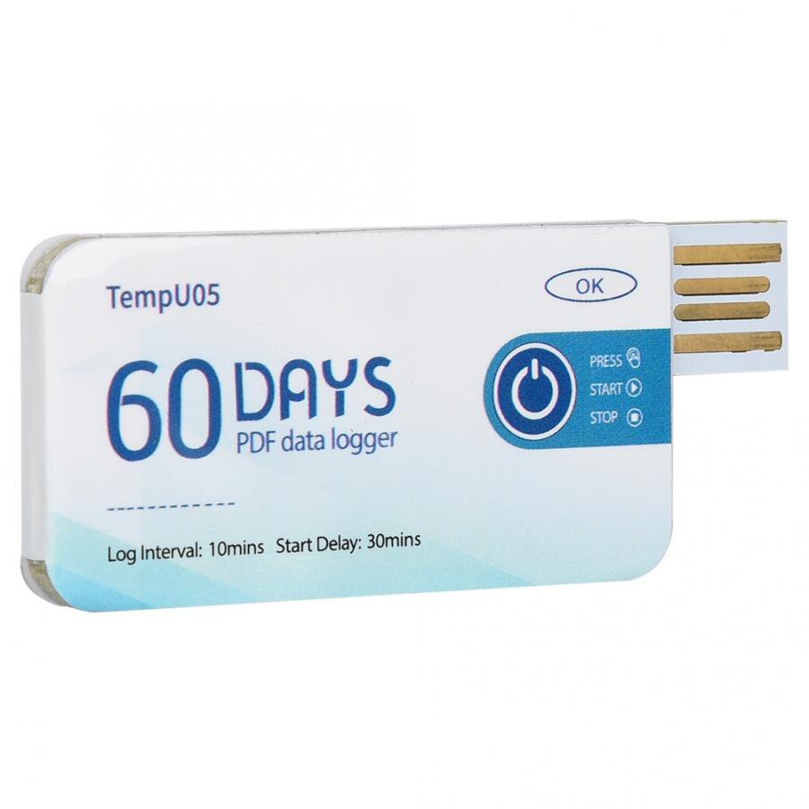 Temperature Data Logger Single Use Disposable USB Logger Suhu Sekali Pakai TempU05