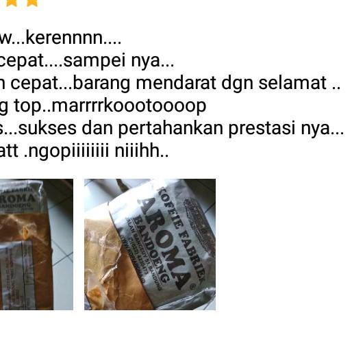 

limited Edition✔️KOPI ARABICA / ROBUSTA 250 gr - AROMA BANDUNG Fresh Asli Bubuk Giling Halus /Medium /Kasar /Biji - Indonesia Coffee - Tokomart Shop|SQ9