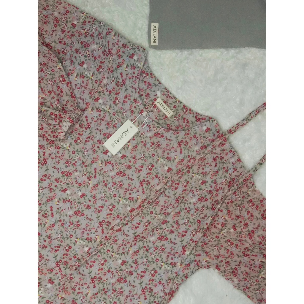 FLORAL VINTAGE KOREAN LONG DRESS