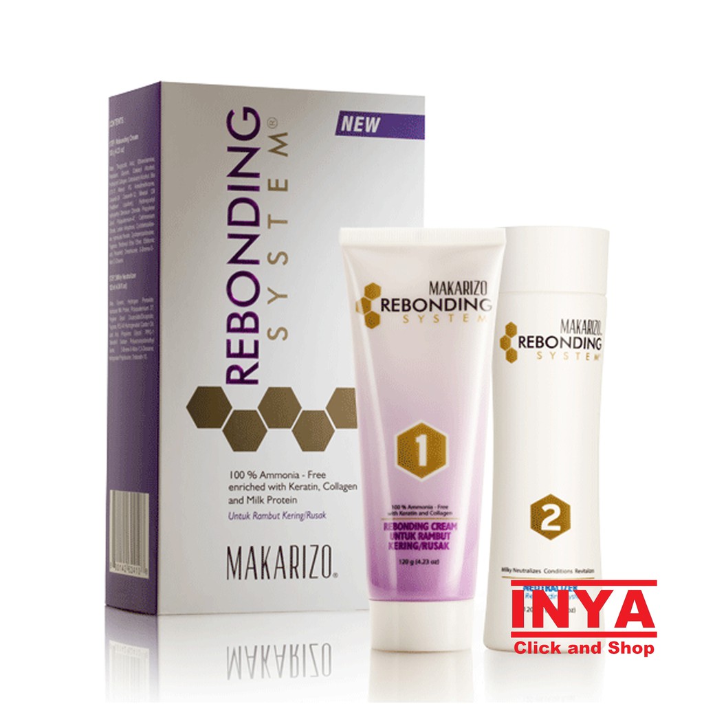 MAKARIZO REBONDING SYSTEM TUBE SET FOR DRY/DAMAGED HAIR - Purple, Ungu - Krim Pelurus Rambut