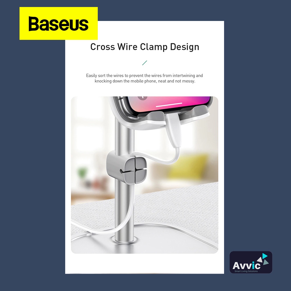 Baseus Phone Holder Dudukan Handphone Tab Stand Holder Baseus Literary Youth Desktop Bracket