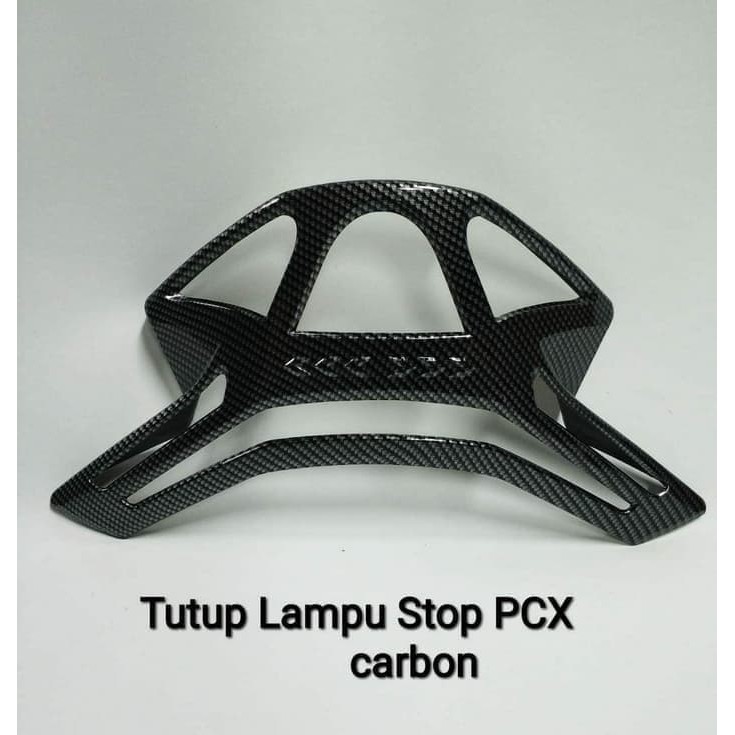 aksesoris PCX Cover Lampu Stop Belakang PCX 150 Lokal Cover Stop Lamp Carbon PCX 150 Murah