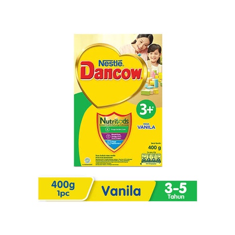 DANCOW 3+VANILA 400gr - SUSU FORMULA ANAK 3-5 TAHUN