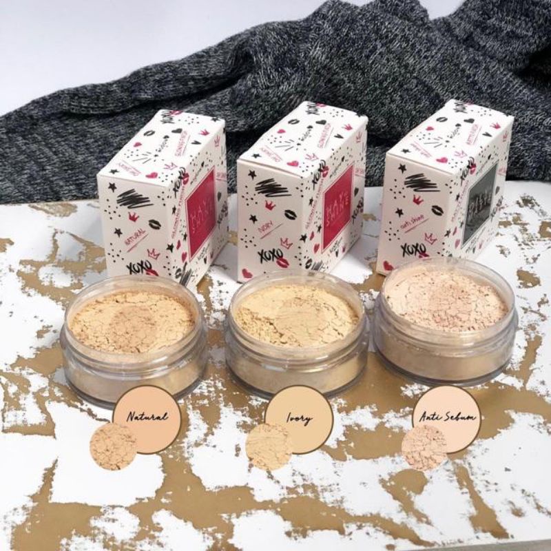 Loose Powder Ms Glow | Bedak Tabur Ms Glow | Ms glow Original