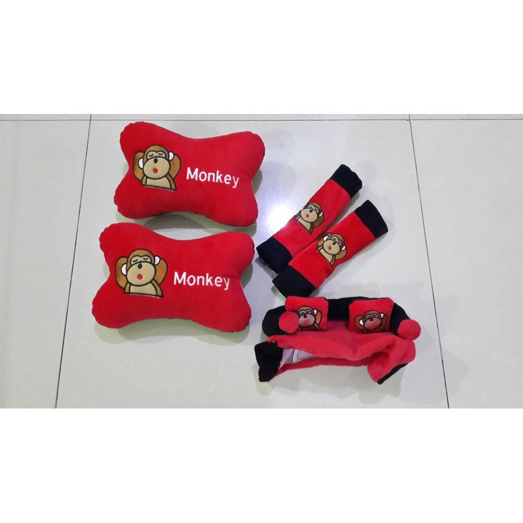 Bantal Mobil 3 in 1 Exclusive Monkey