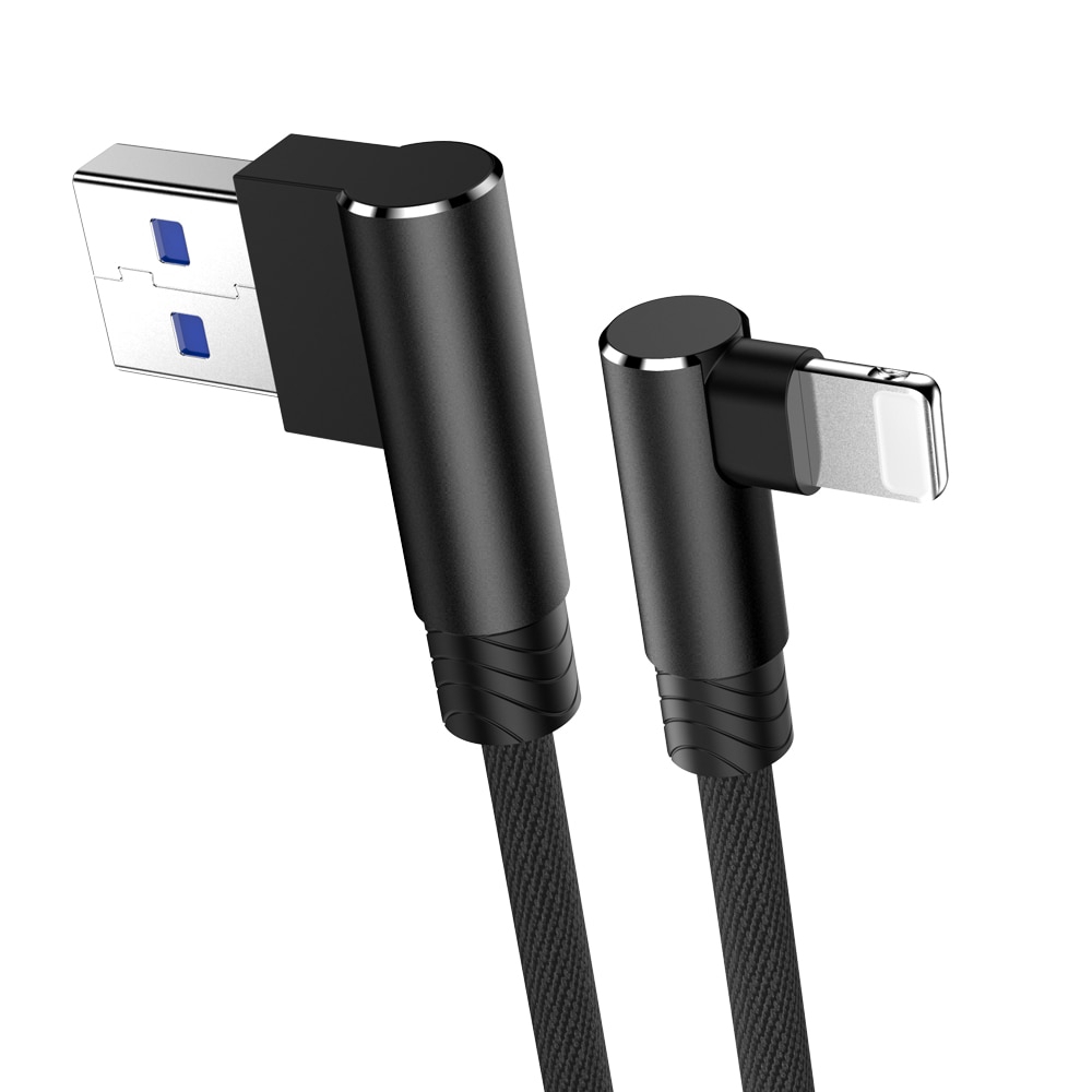 Kabel Usb Fast Charging 90 Derajat Siku 3m Untuk Iphone 6 6s 7 8 X Xs 11 Pro Max 5 5s Se Ipad