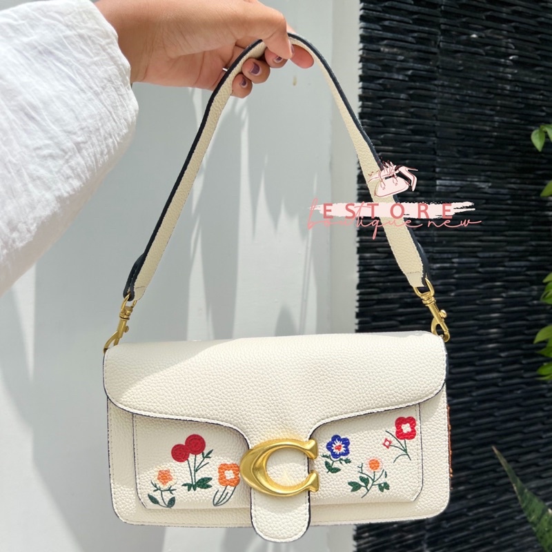 Tas Wanita Ch Shoulder Print Flower Semi Premium