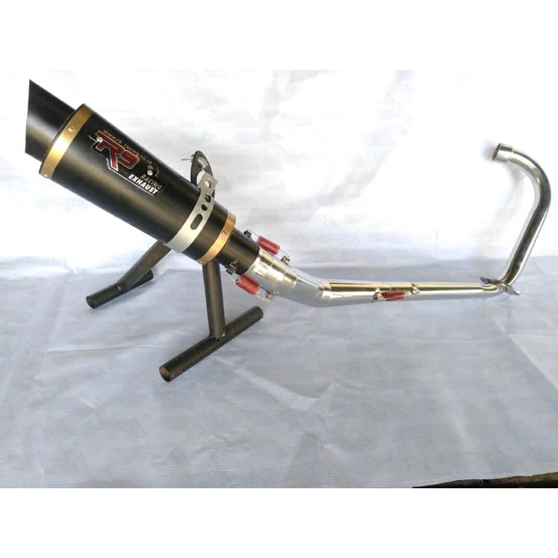 knalpot r9 hitam untuk motor MX king Supra GTR Sonic