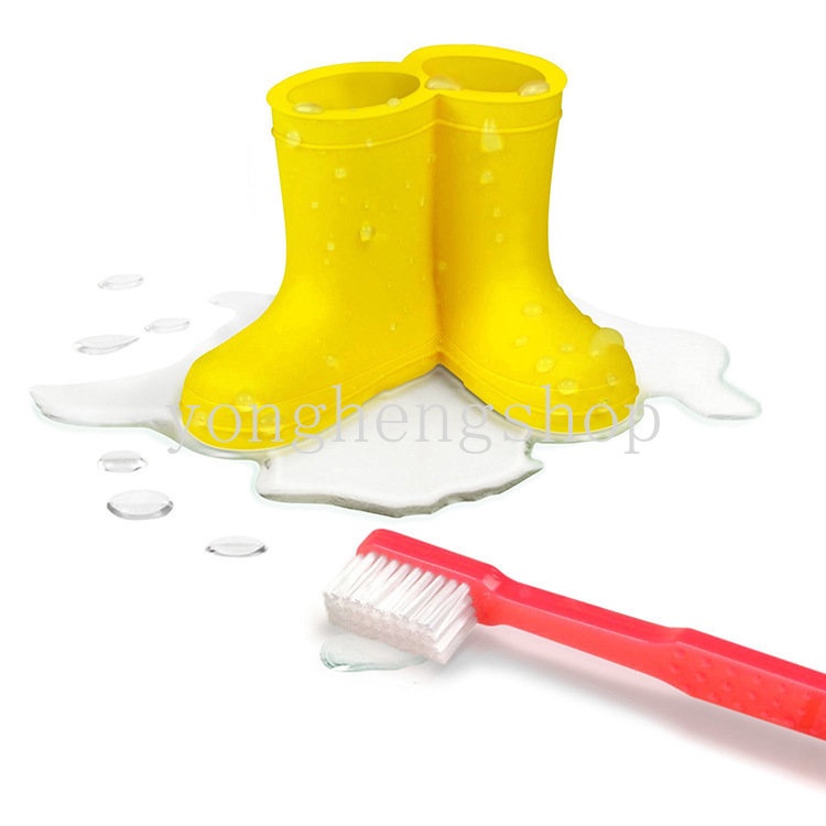 Stand Holder Sikat Gigi Bentuk Sepatu Boots Hujan Mini Untuk Kamar Mandi