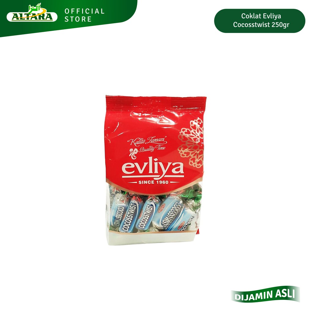 

Coklat Evliya Cocosstwist 250gr - Coklat Susu - Coklat Turki - Oleh oleh haji