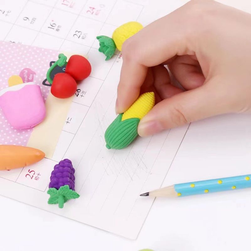 fruit eraser penghapus pensil motif buah penghapus pensil unik