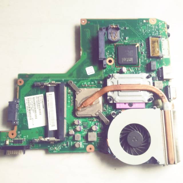 Motherboard Laptop Toshiba C600 Core2 Duo + Prosesor Fan