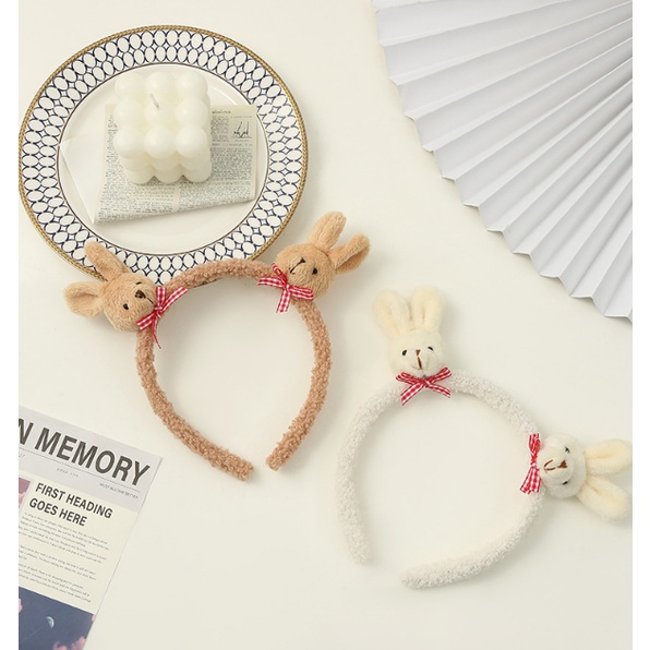 BANDO RAMBUT WANITA KOREA HEADBAND BANDANA BUNNY ANAK PEREMPUAN FASHION IMPORT AK48