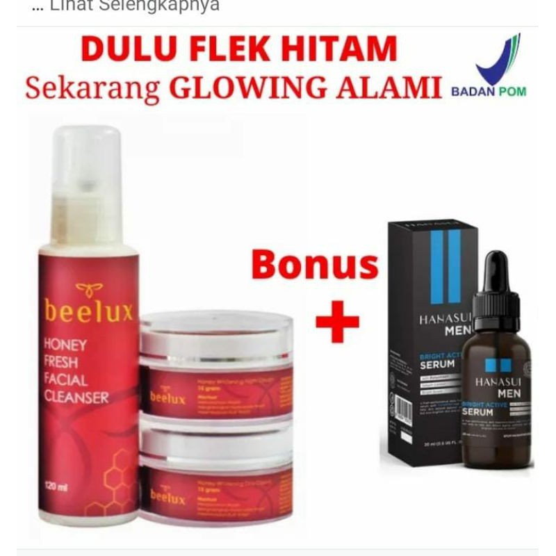 Beelux Skincare For Men Paket Lengkap Skincare Pria Pemutih Wajah Pria Bpom