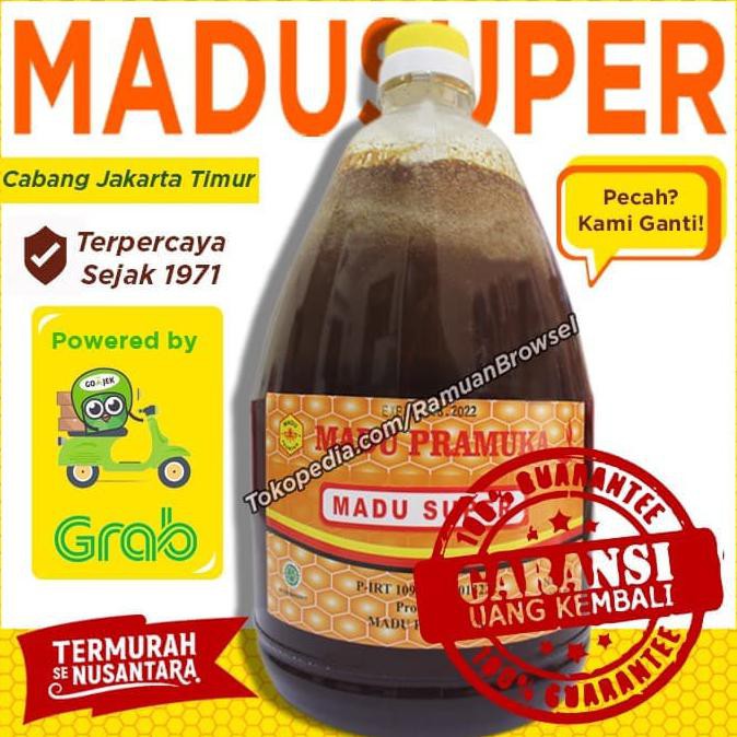 

Madu Pramuka Super (Madu + Pollen + Royal Jelly) 2 Liter