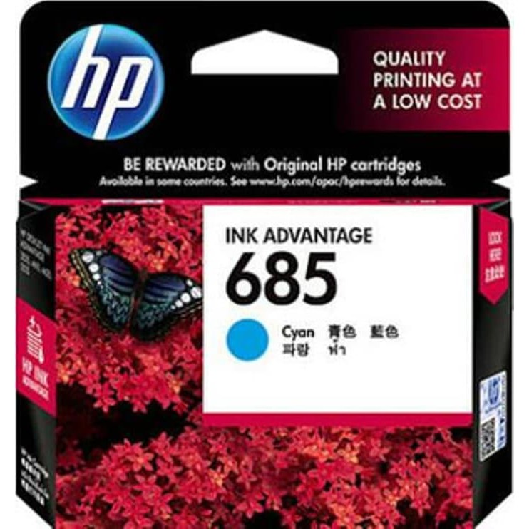 Tinta Cartridge Original HP 685 Cyan