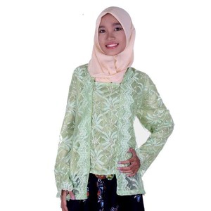 Kebaya Kutubaru Brokat - Hijau