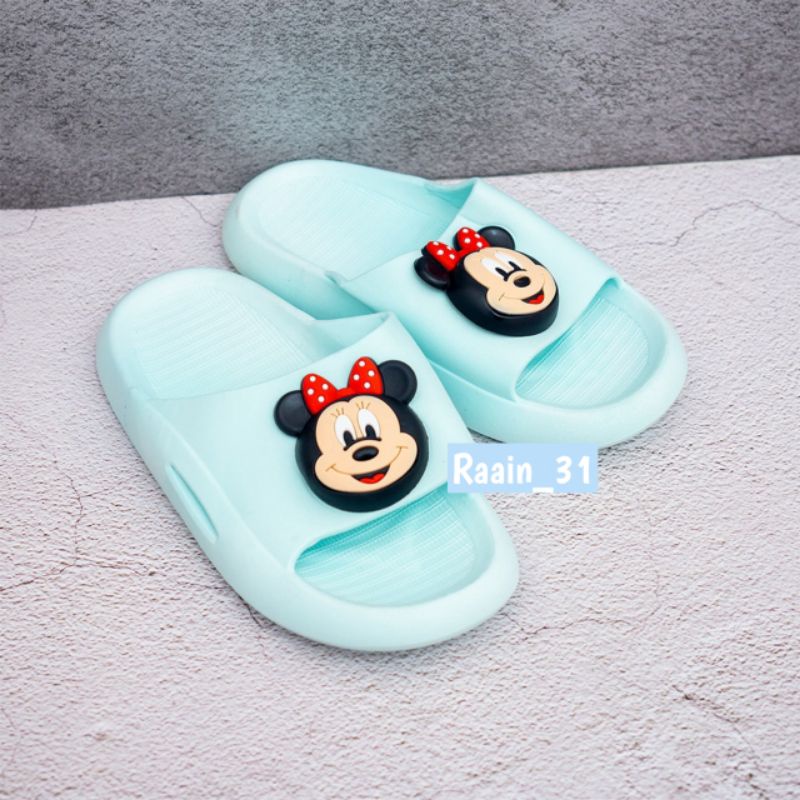 Sandal anak Mickey mouse Sandal import anak Selop anak karakter disney Sendal anti slip anak perempuan