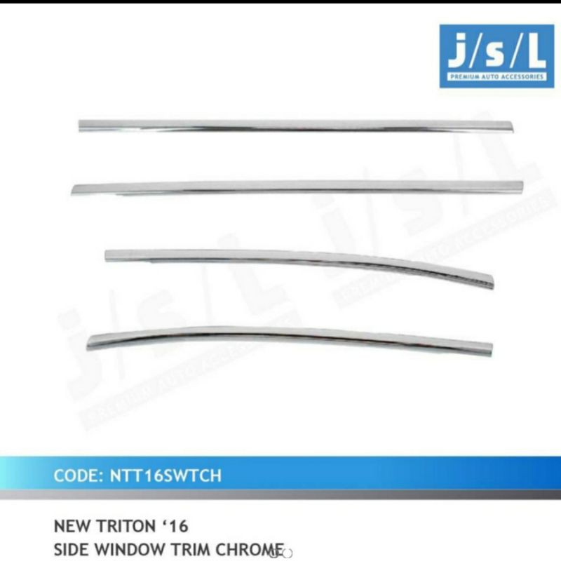 list kaca samping all new Triton chrome/ side window trim chrome jsl