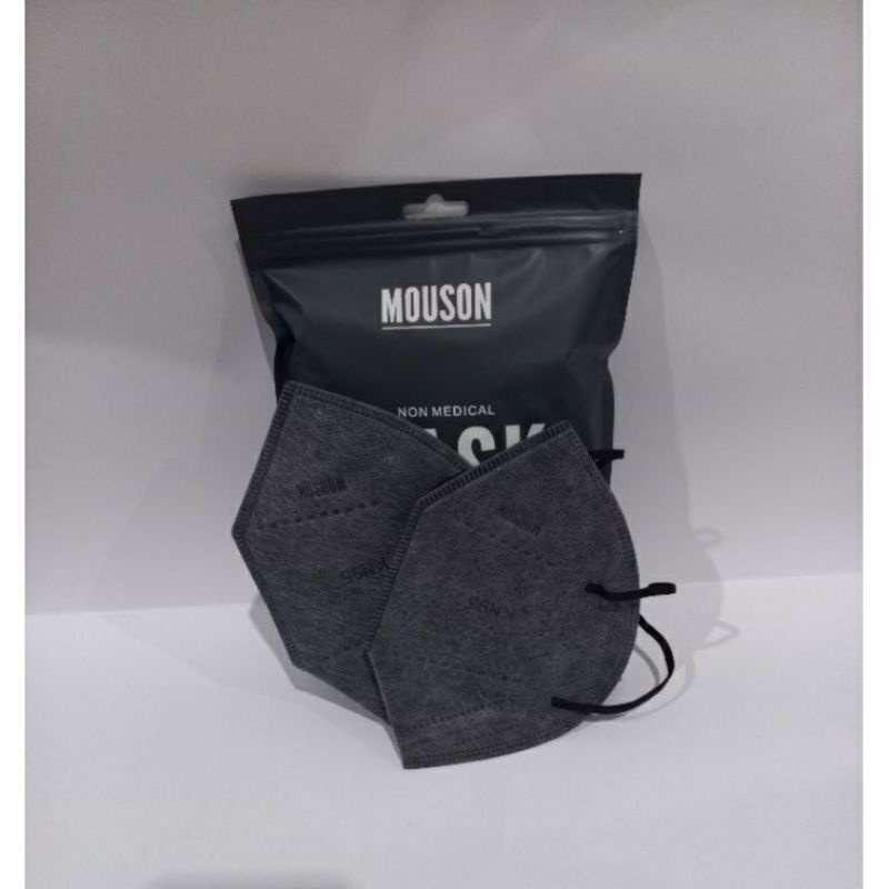 Masker KN95 Mouson 5 ply Warna blue jeans & coffee (ecer)