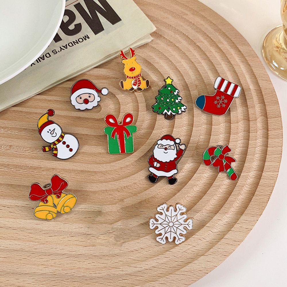 Agustina Wanita Bros Harian Desain Kartun Gingerbread Man Santa Claus Anak Laki-Laki Paduan Aksesoris Pakaian