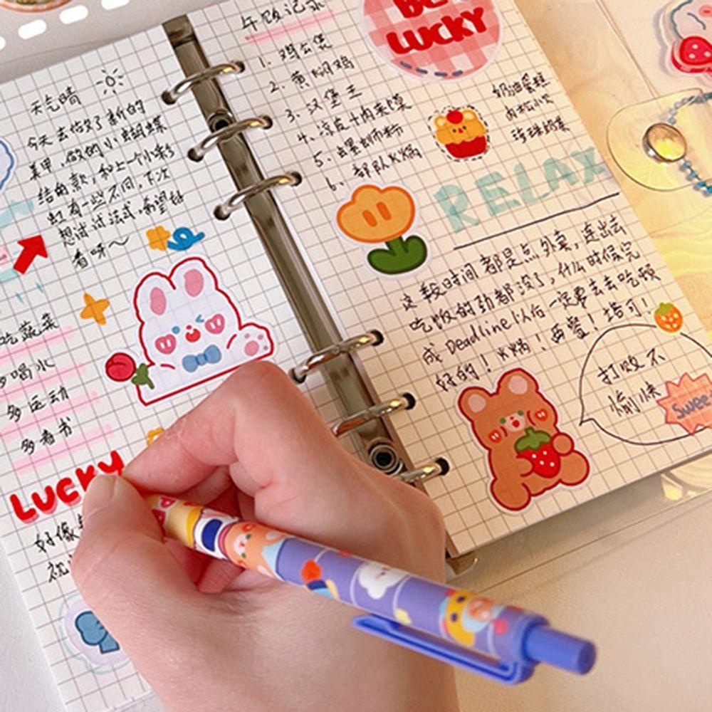 Chookyy Binder Notebook Kreatif A6 Halaman Dalam Loose-leaf Refill Alat Tulis Tangan Akun Diary