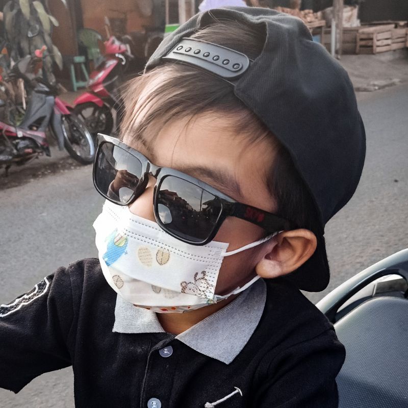 (KIDS) KACAMATA ANAK LENSA HITAM 500, KACAMATA ANAK CWO / LAKI-3