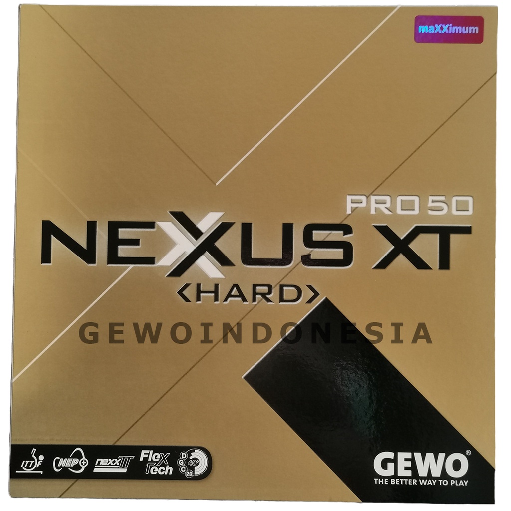 Gewo Nexxus XT Pro 50 - Karet Pingpong Tenis Meja GEWO Nexxus XT Pro 50 Hard Made in Germany Rubber