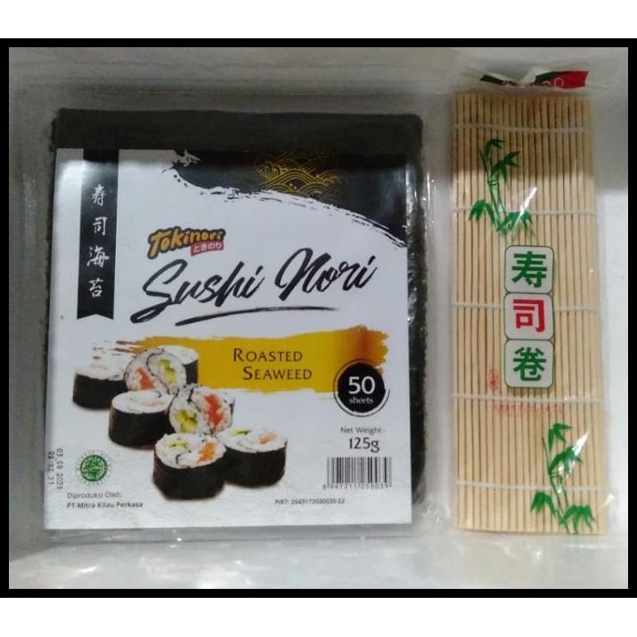 

Paket Tokinori 50 Sheet Lembar Tikar Penggulung Sushi Nori Sushi Mat
