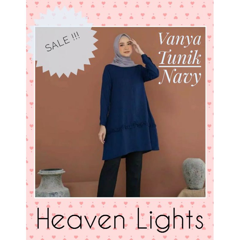 VANYA TUNIK NAVY BY HEAVEN LIGHTS (SIZE M)
