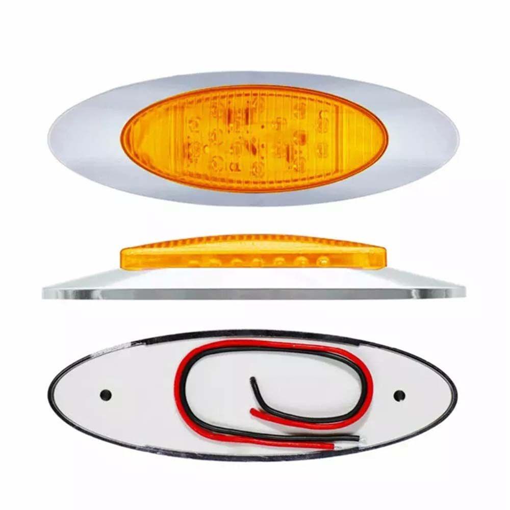 Lanfy Lampu Mobil Side Marker 16LED DC12V Truk Oleng Caravan Boat Warning Tail Light