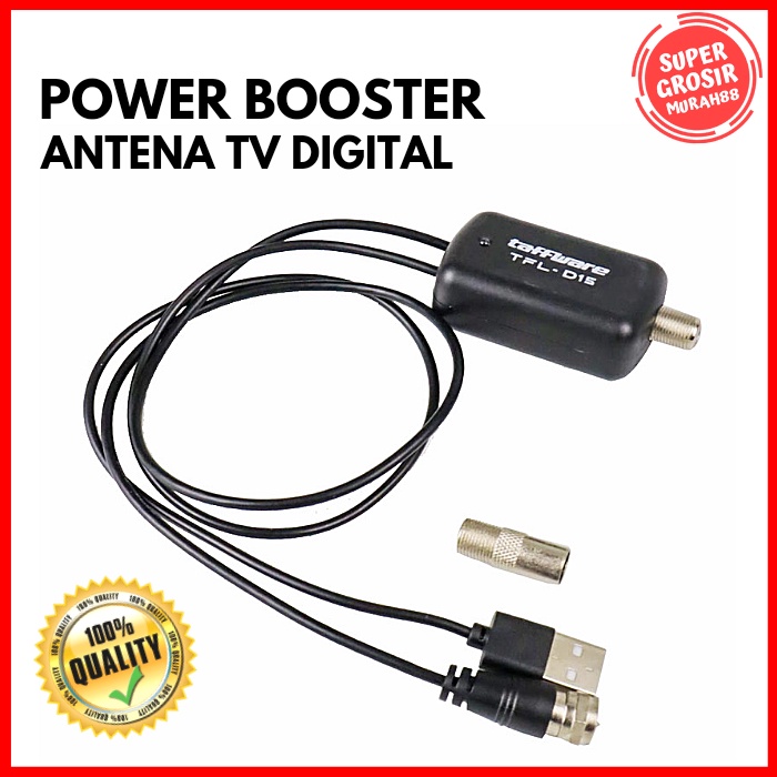 Antena TV Digital Penguat Sinyal Power Booster HD DVB-T2 Digital TV Antena